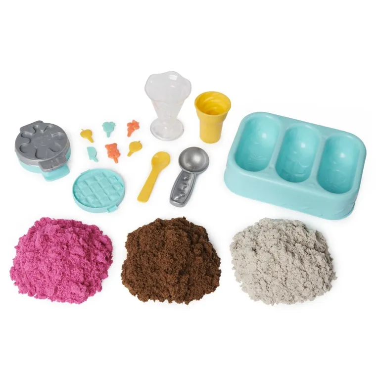 Kinetic Sand, Lodowe specjały, piasek kinetyczny z akcesoriami
