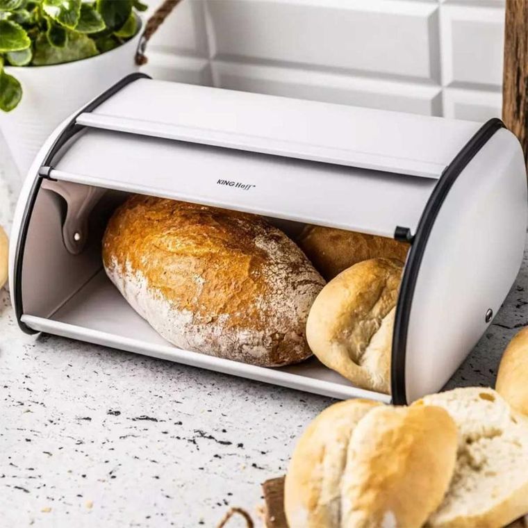 Kinghoff, chlebak stalowy, biały