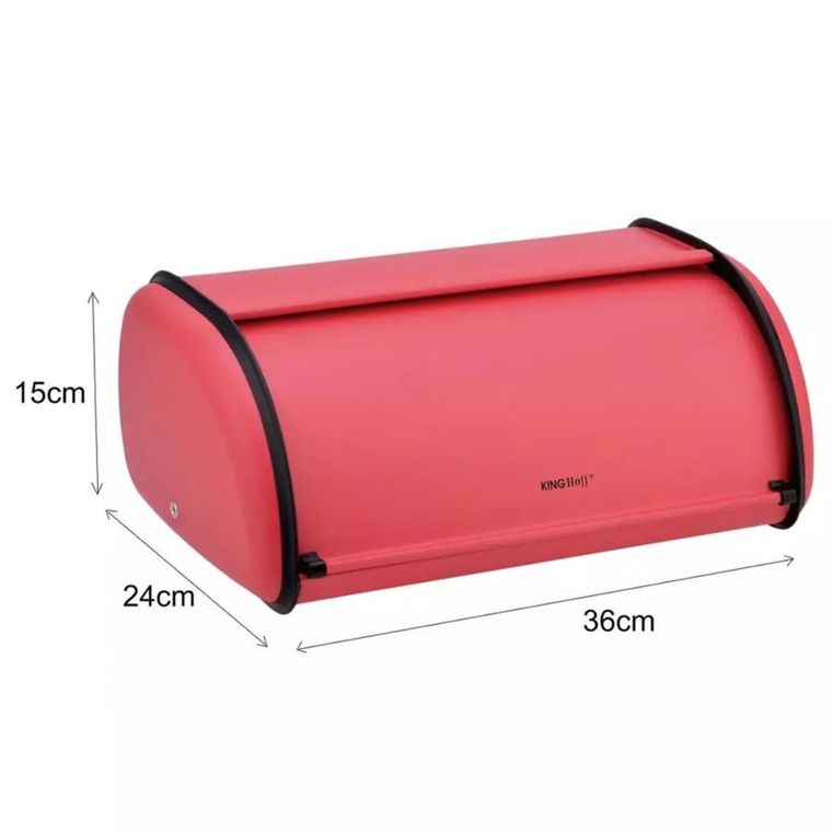 Kinghoff, chlebak stalowy, czerwony, KH-1753