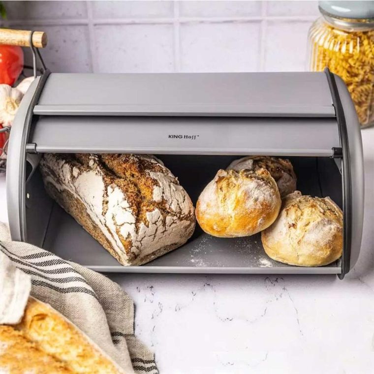 Kinghoff, chlebak stalowy, szary