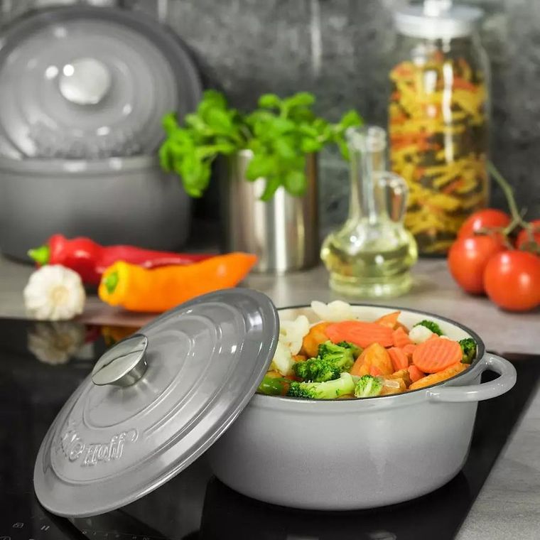 Kinghoff, emaliowany garnek żeliwny 21 cm, kh-1520