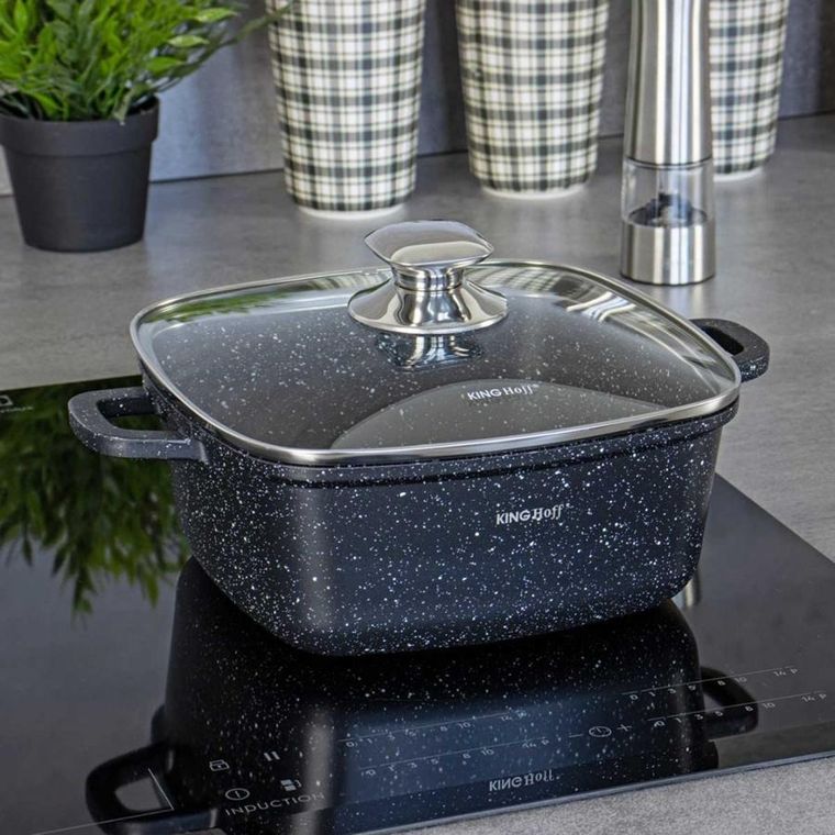 Kinghoff, garnek marmurowy, 24 cm