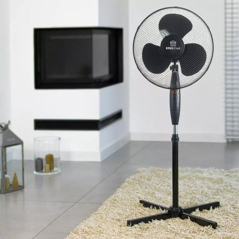 Kinghoff, Kingcool, wentylator wiatrak stojący podłogowy, czarny