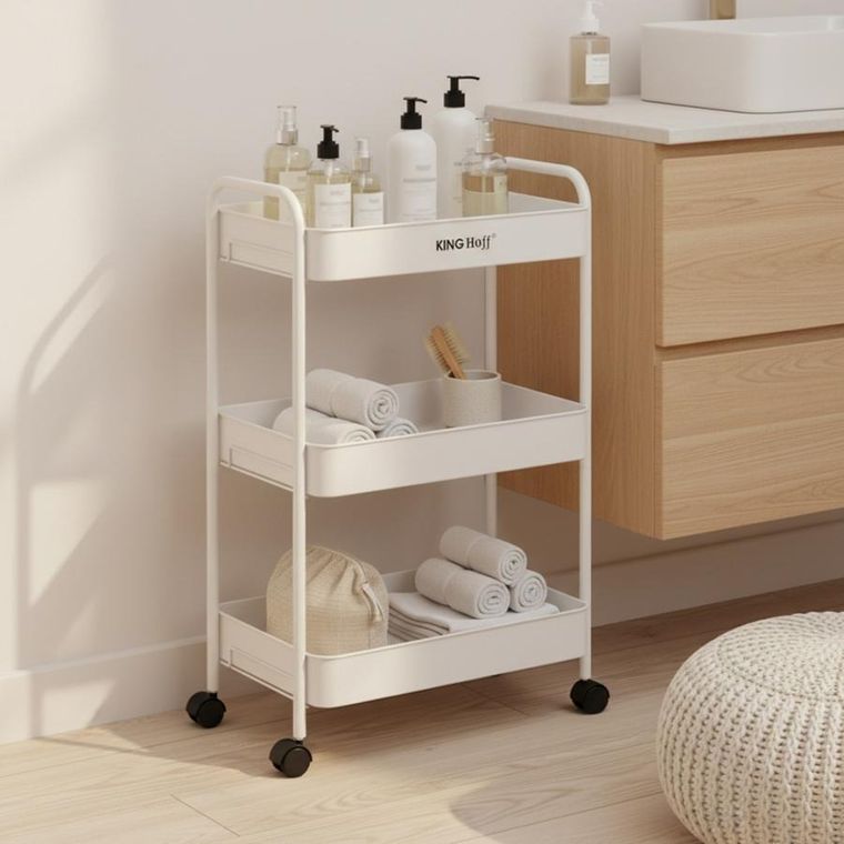 Kinghoff, mobilny barek, regał wielofunkcyjny, kh-1942