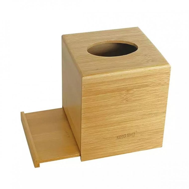 Kinghoff, pojemnik bambusowy na chusteczki