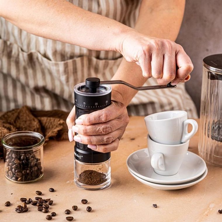 Kinghoff, ręczny młynek do kawy z regulacją, kh-2002