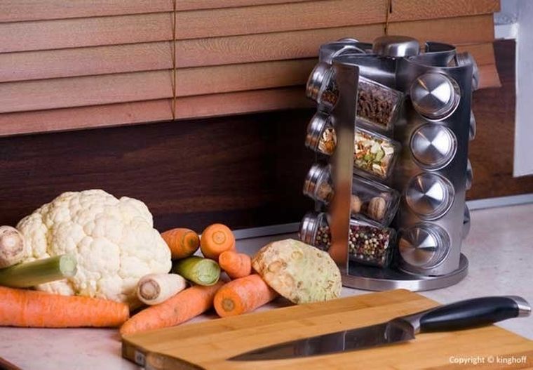Kinghoff, stojak na przyprawy, 16 pojemników, KH-4006