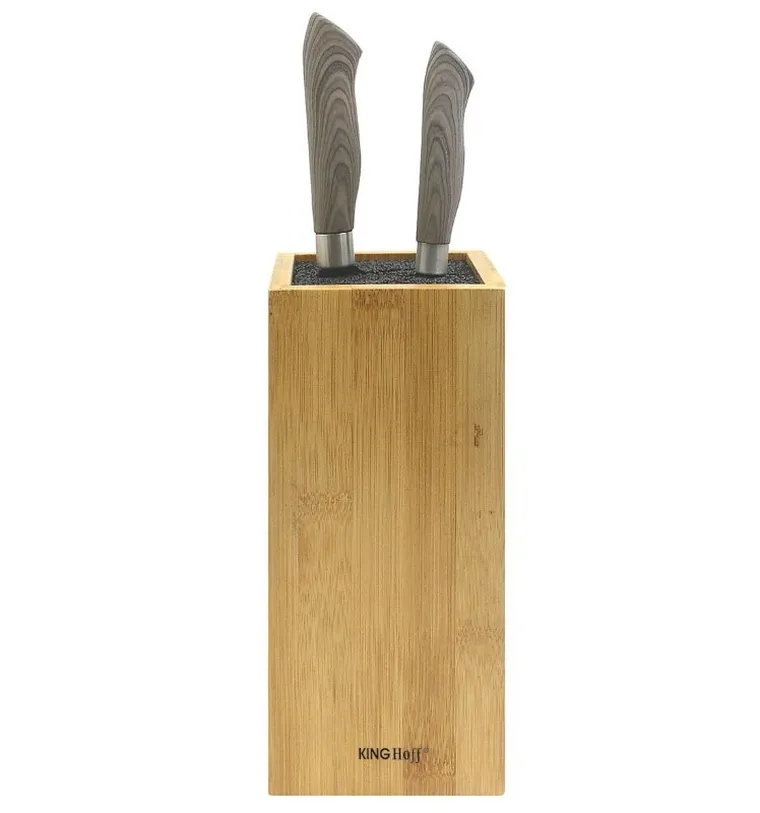 Kinghoff, uniwersalny, bambusowy blok na noże, KH-1559