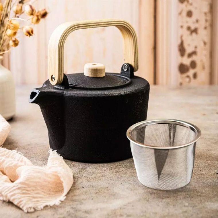 Kinghoff, zaparzacz żeliwny dzbanek z filtrem, 1.3l