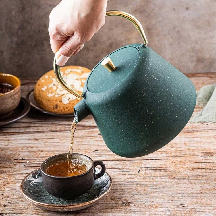 Kinghoff, zaparzacz żeliwny imbryk z filtrem, 1l