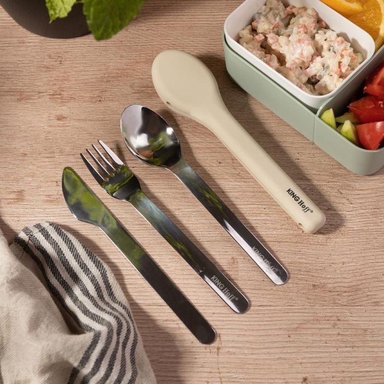 Kinghoff, zestaw sztućców w etui do lunch boxów, kh-1954