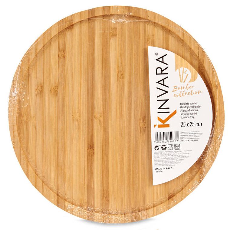Kinvara, deska do serwowania przekąsek, okrągła, bambus