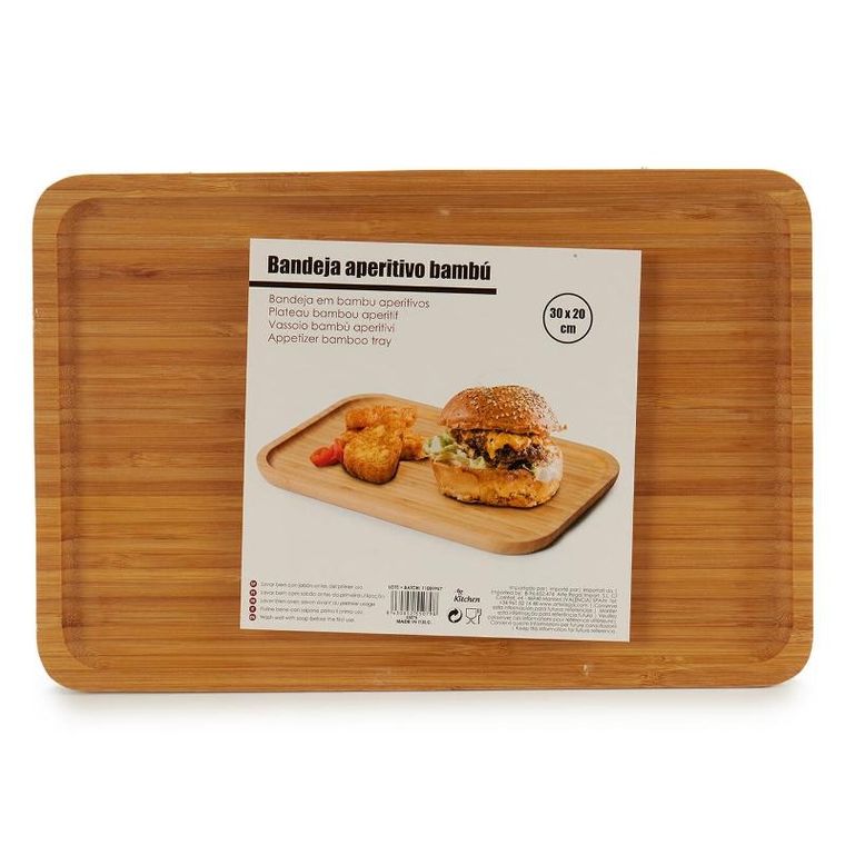 Kinvara, deska do serwowania przekąsek, prostokątna, bambus