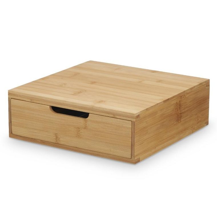 Kinvara, pojemnik na kapsułki do kawy, bambusowy, 8 przegródek, 30-30 cm