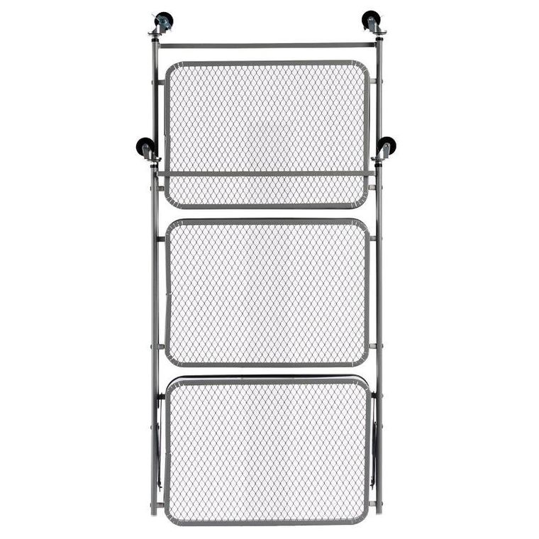 Kinvara, regał na kółkach, składany, 3 poziomy