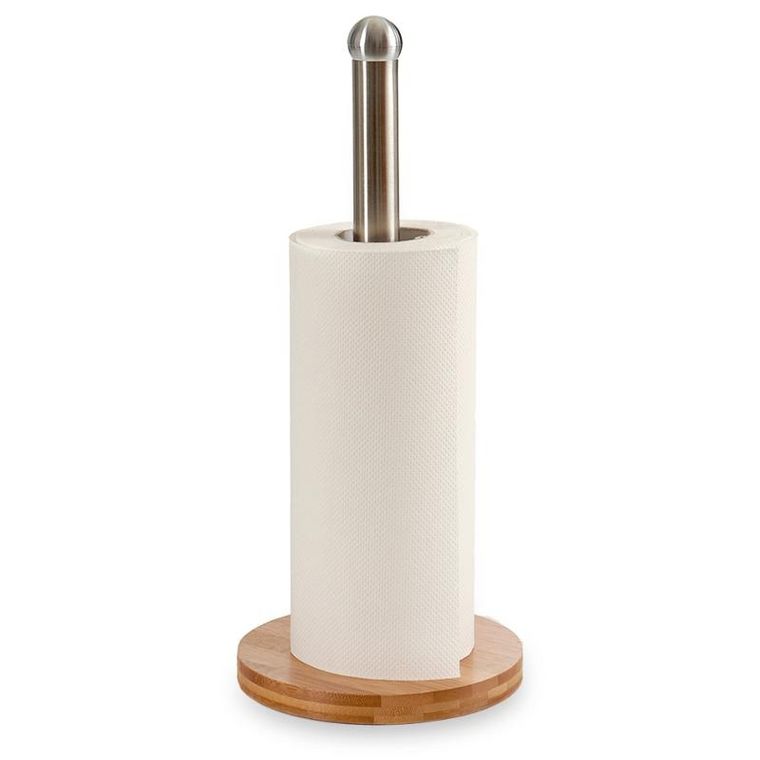 Kinvara, Sliw, bambusowy stojak na ręczniki papierowe, 32-15 cm