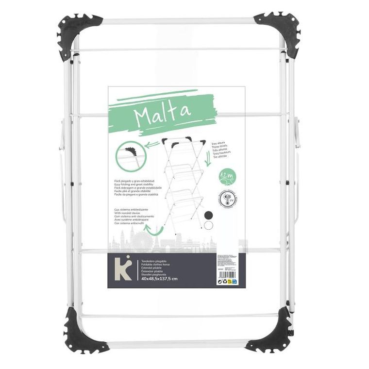 Kipit, Malta, suszarka pionowa, metalowa, 47-41-136 cm