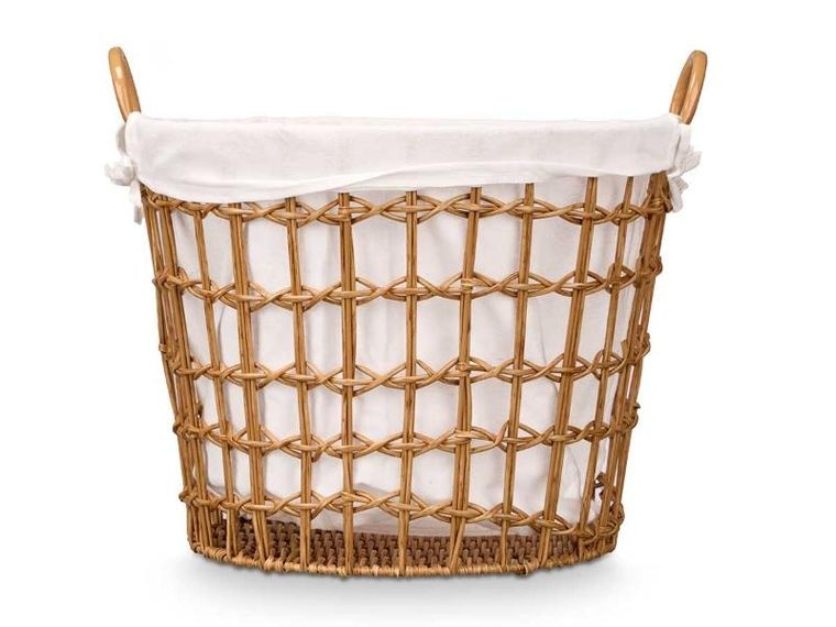 Kipit, pleciony kosz na pranie z uchwytami, 44-50-43 cm