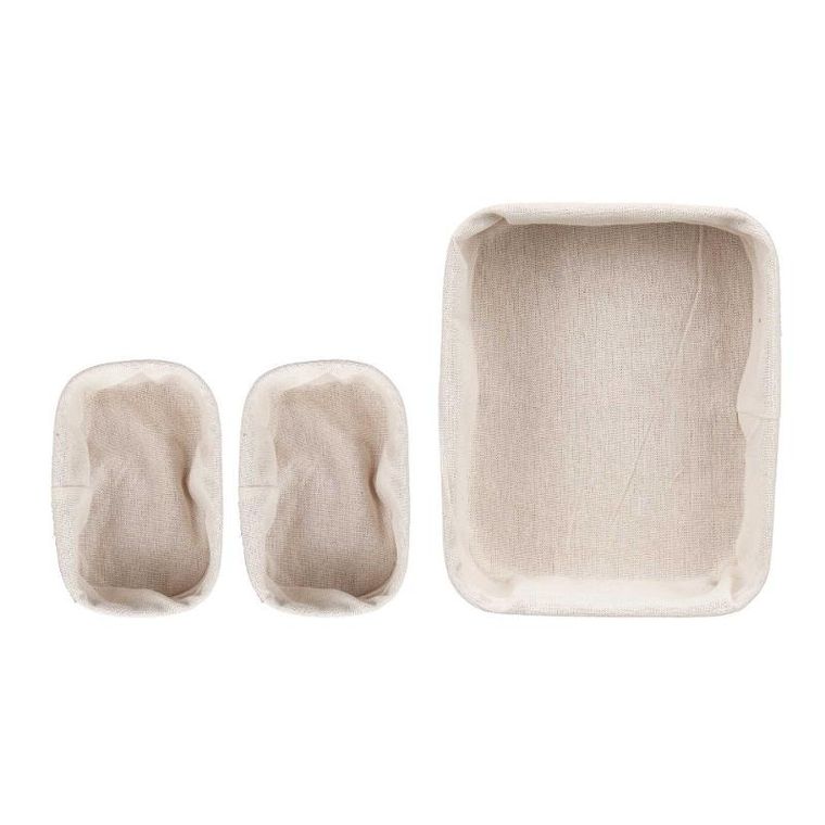 Kipit, Vivid, koszyki do łazienki bambusowe, 3 szt.