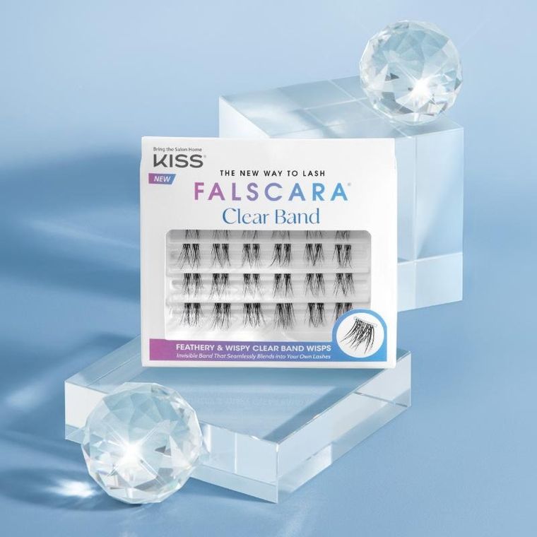 Kiss, Falscara, sztuczne rzęsy bondingowe w kępkach, 24 szt.