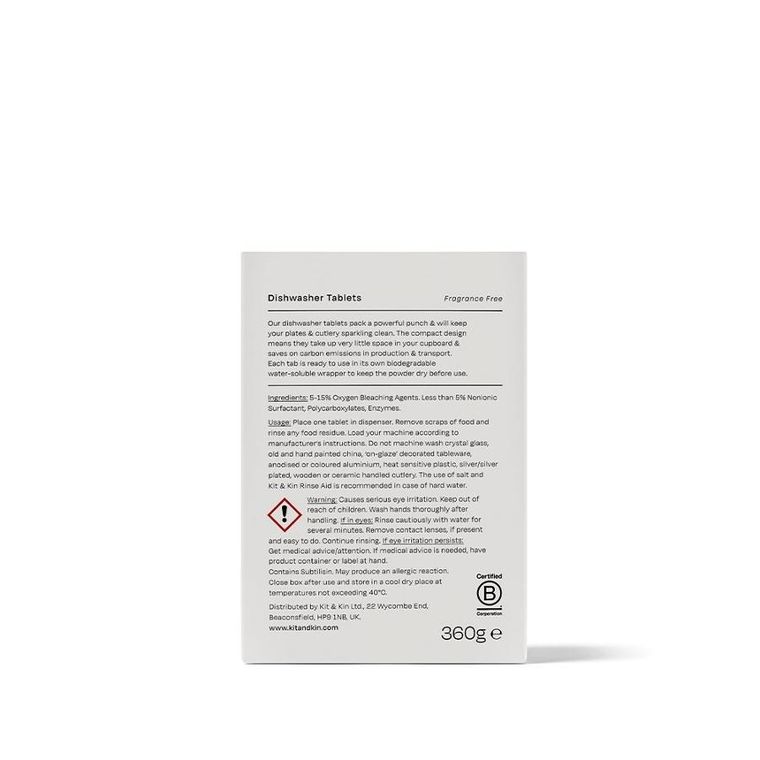 Kit & Kin, naturalne tabletki do zmywarki, 30 szt.