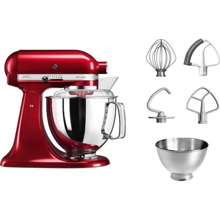 KitchenAid, Artisan, robot kuchenny, czerwony, 5KSM175PSECA
