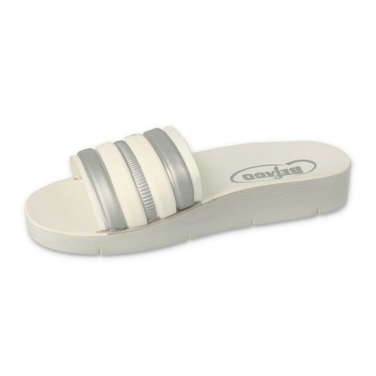 Klapki dziewczęce, białe, Befado