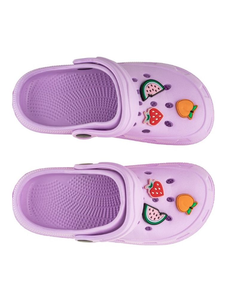 Klapki dziewczęce, fioletowe, BBS Shoes