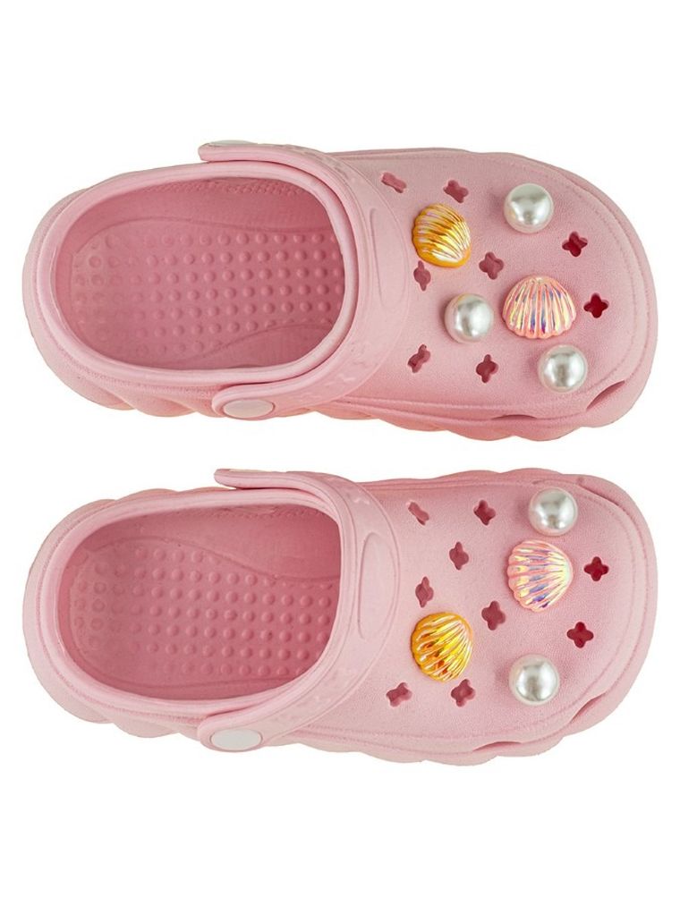 Klapki dziewczęce, różowe, BBS Shoes