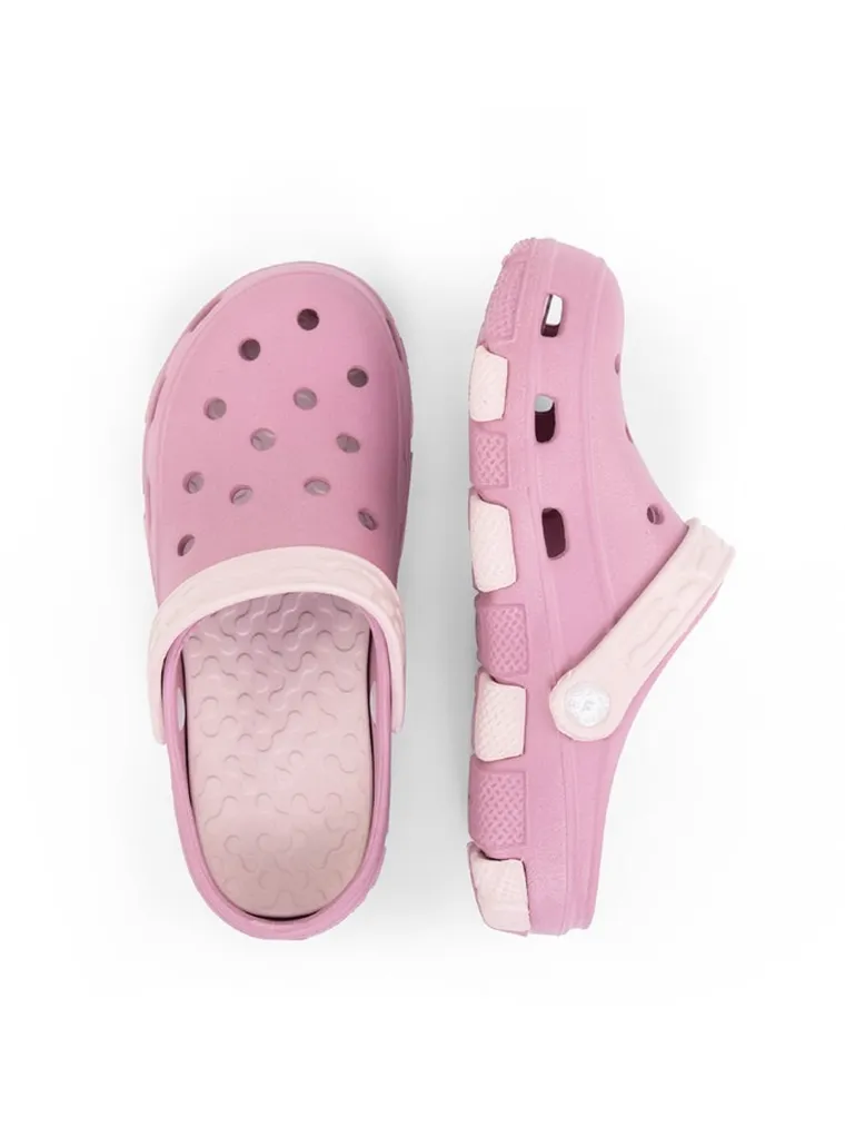 Klapki dziewczęce, różowe, Realpaks Fogo