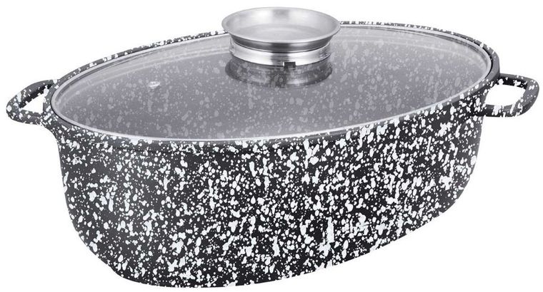 Klausberg, brytfanna ceramiczna z grillem i pokrywą, 38 cm, KB-7367