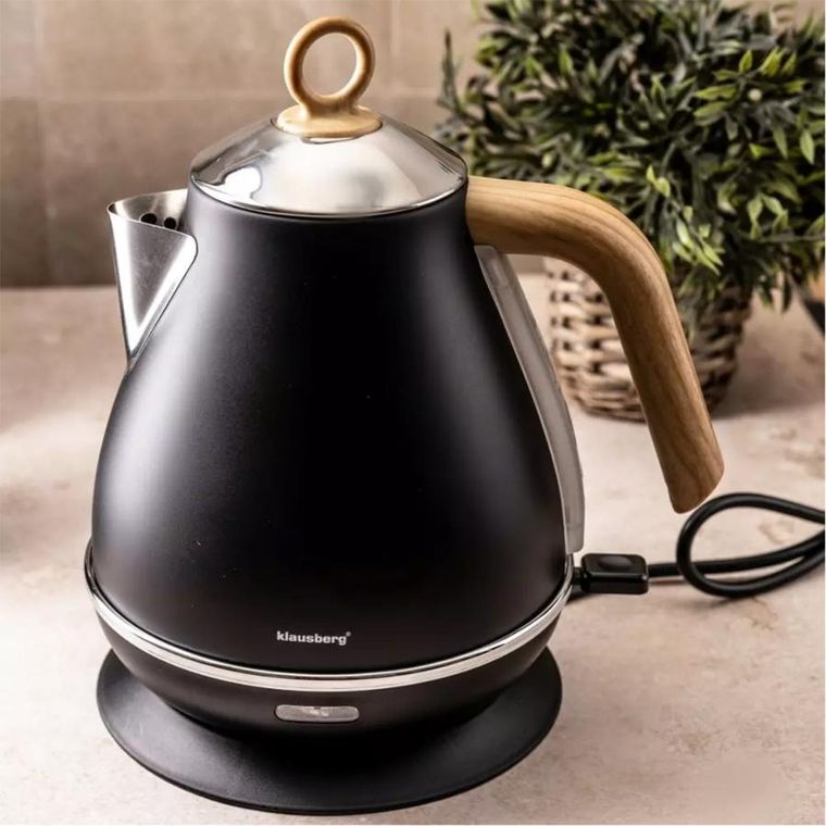 Klausberg, czajnik elektryczny, czarny, 1,7l
