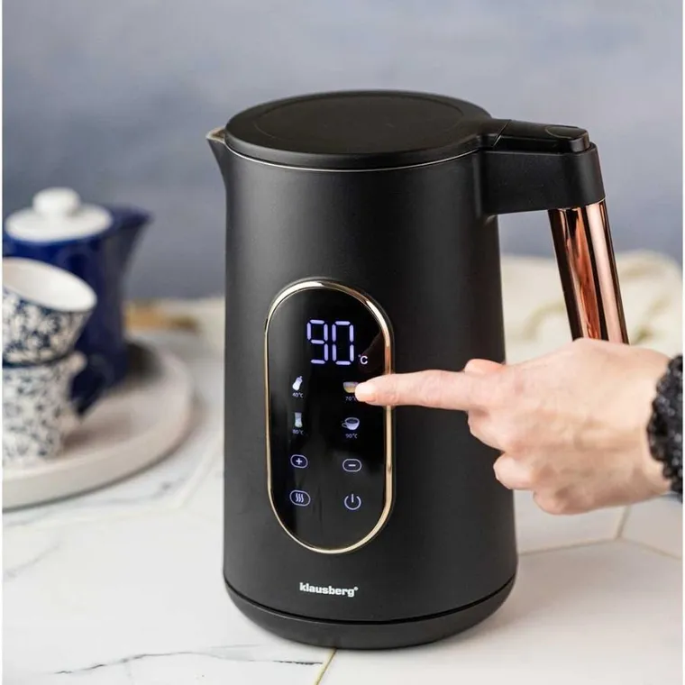 Klausberg, czajnik elektryczny LED z regulacją temperatury, 1,7l