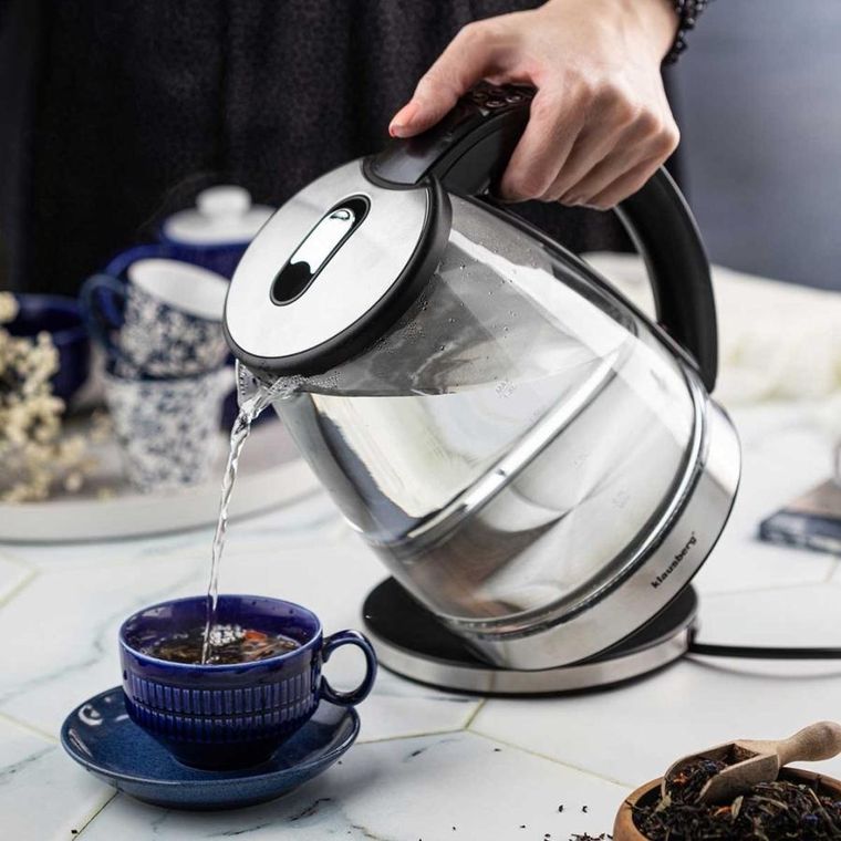 Klausberg, czajnik elektryczny szklany LED rgb, 1,8l