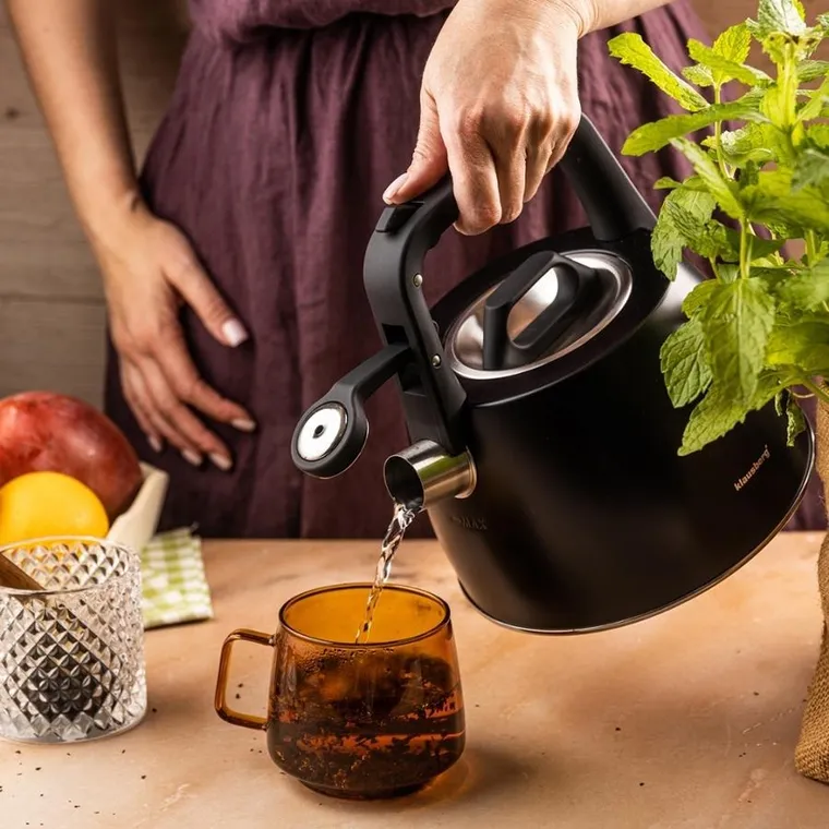 Klausberg, czajnik z gwizdkiem, stalowy, 2,5l, KB-7915