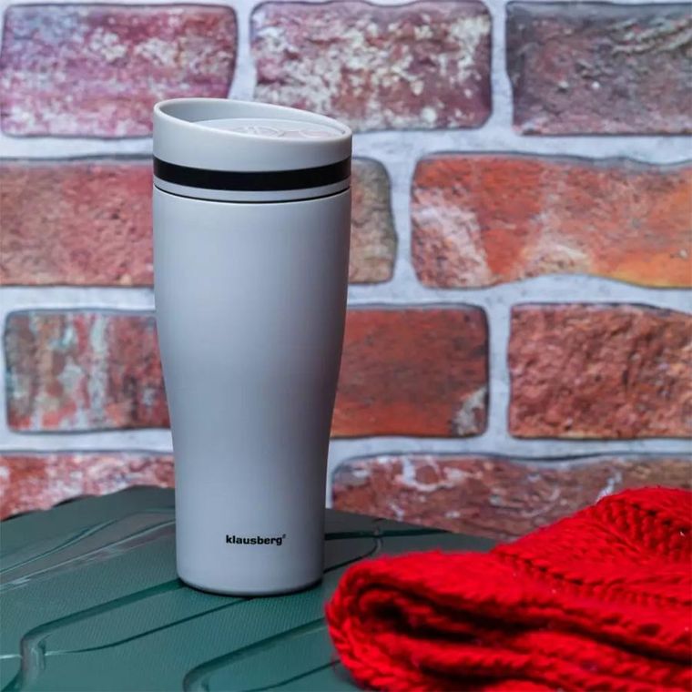 Klausberg, kubek termiczny, click clack, 380 ml, KB-7618