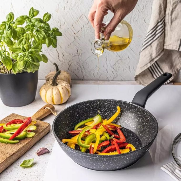 Klausberg, patelnia marmurkowa z pokrywą, 24 cm, KB-7666