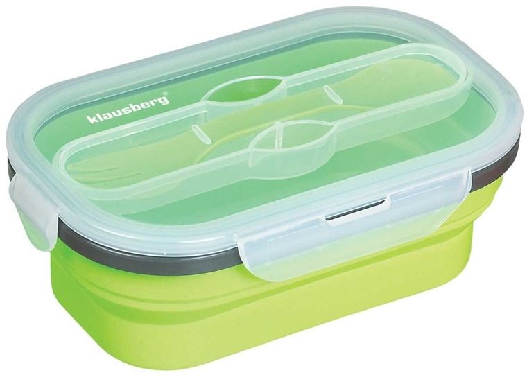 Klausberg, silikonowy składany lunch box, KB-7022