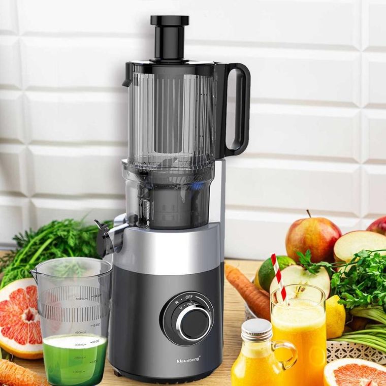 Klausberg, sokowirówka, wyciskarka wolnoobrotowa, pionowa, czarna, KB-7881