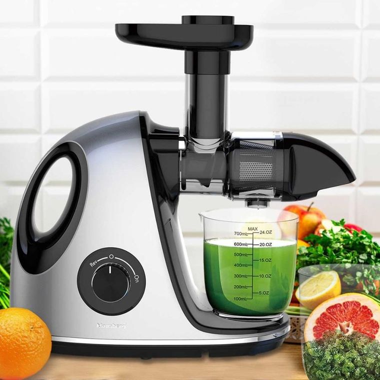 Klausberg, sokowirówka, wyciskarka wolnoobrotowa, srebrna, KB-7863