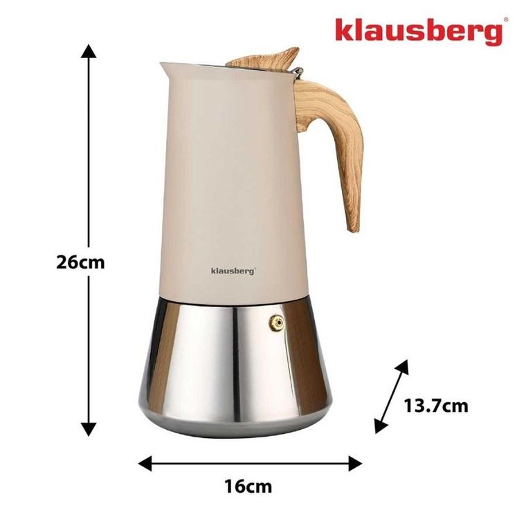 Klausberg, zaparzacz do kawy, na indukcję, 600 ml, KB-7997