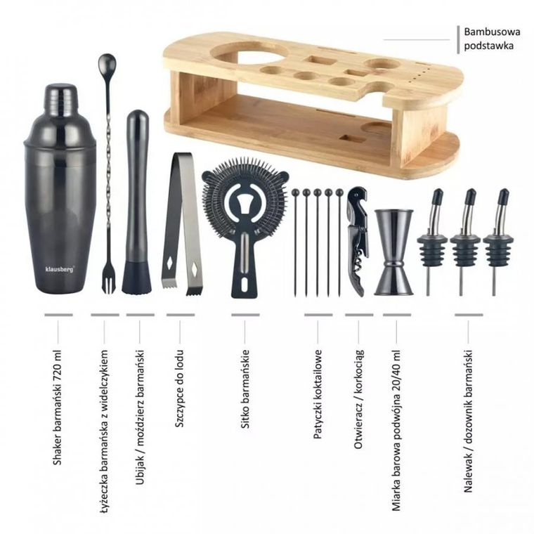 Klausberg, zestaw barmański, 16 elementów