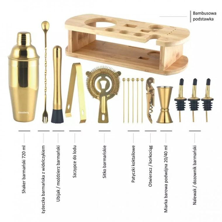 Klausberg, zestaw barmański, 16 elementów
