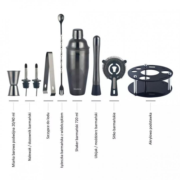 Klausberg, zestaw barmański, 9 elementów