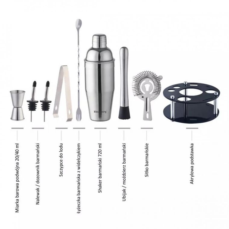 Klausberg, zestaw barmański, 9 elementów