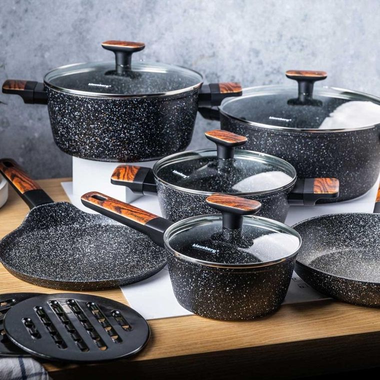 Klausberg, zestaw garnków marmurkowych, 12 elementów