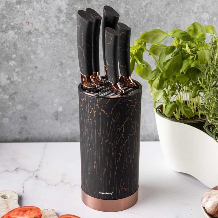 Klausberg, zestaw noży kuchennych na stojaku, 5 szt.