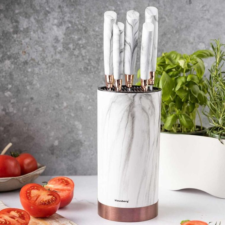 Klausberg, zestaw noży kuchennych na stojaku, 5 szt.