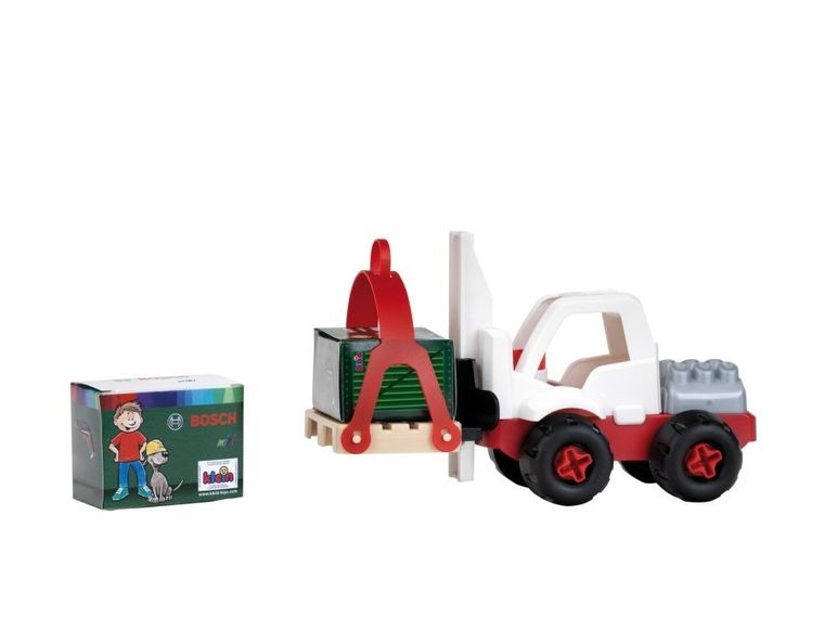 Klein, Bosch, ciężarówka z walizką, pojazd budowlany do skręcania