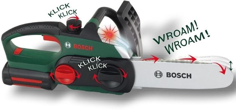 Klein, Bosch II, piła łańcuchowa z dźwiękiem i światłem